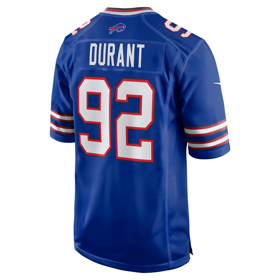 Zane Durant Buffalo Bills Team Game Jersey - Royal