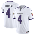 Zay Flowers Baltimore Ravens Vapor F.U.S.E. Stitched Limited Jersey - White
