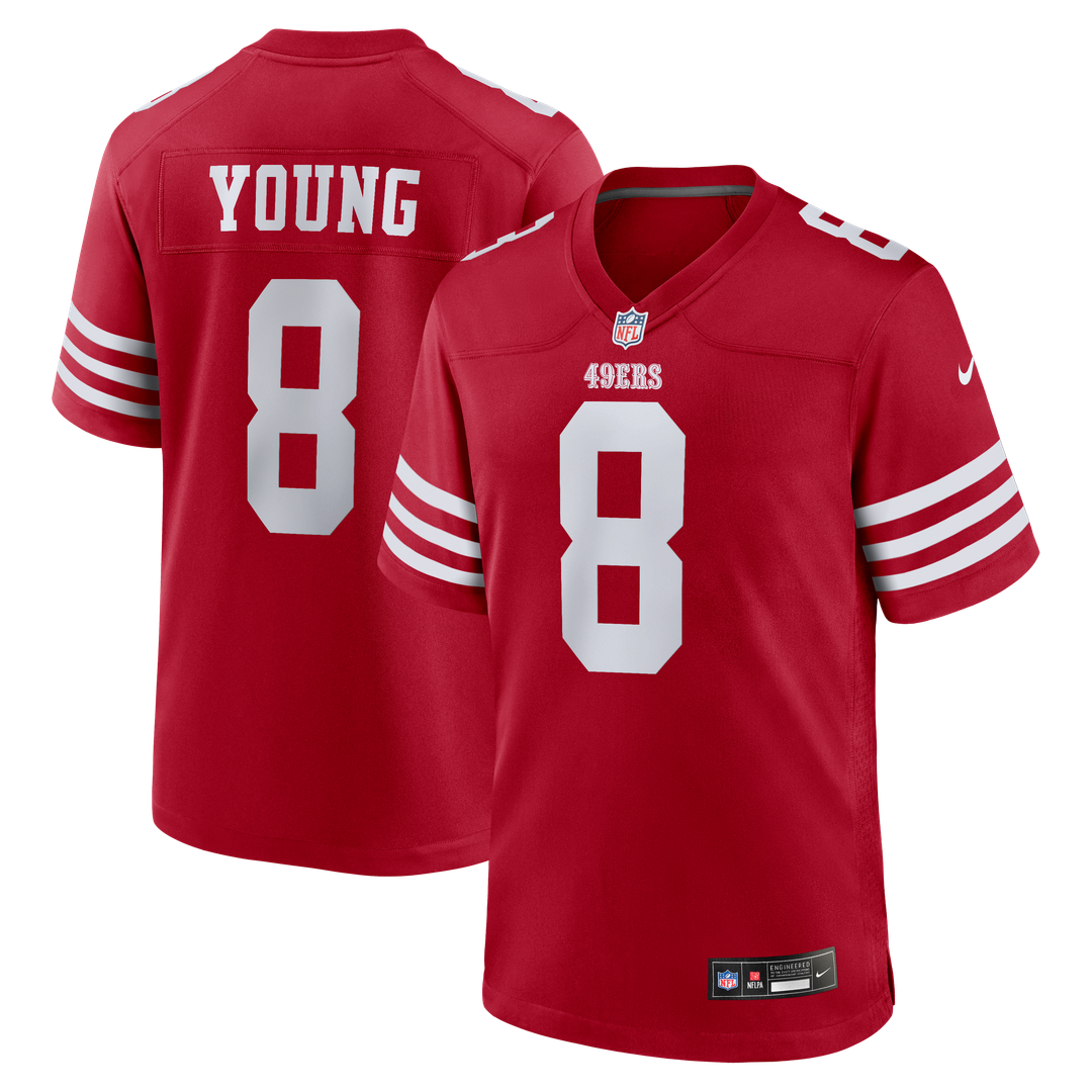Steve Young San Francisco 49ers Retired Player Game Jersey - Scarlet