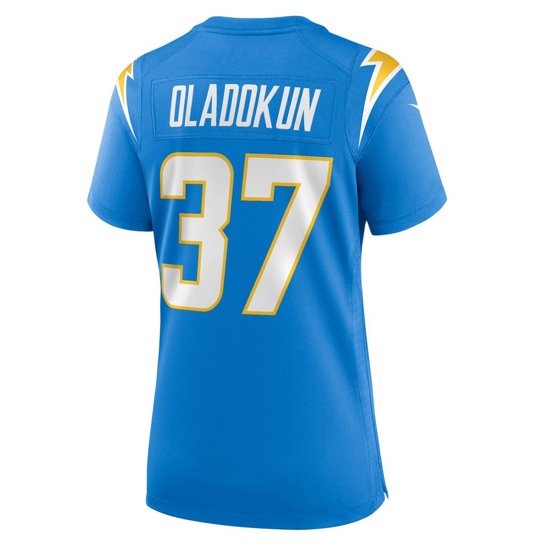 Oladokun Los Angeles Chargers Women's Team Game Jersey - Powder Blue