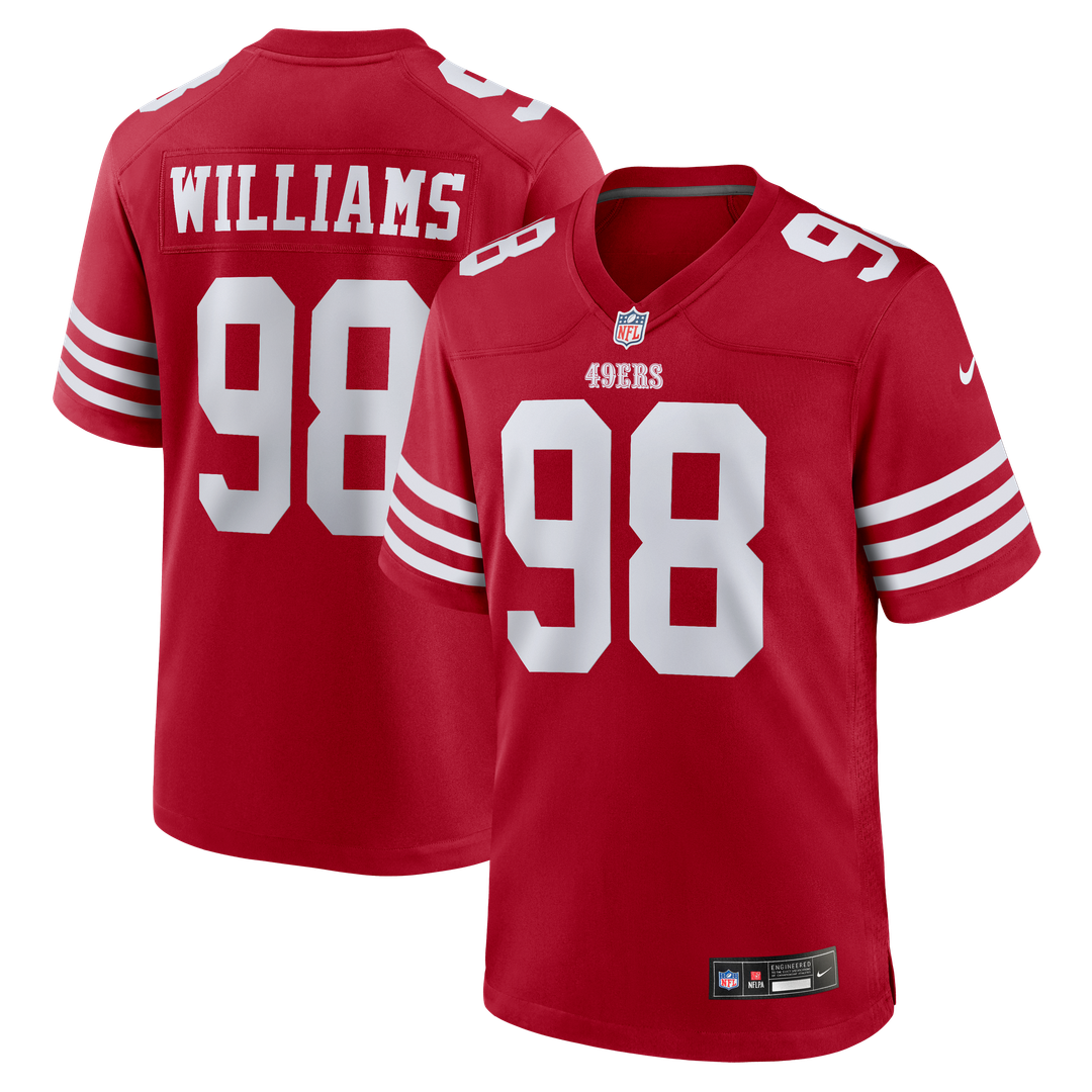 Mykel Williams San Francisco 49ers Team Game Jersey - Scarlet
