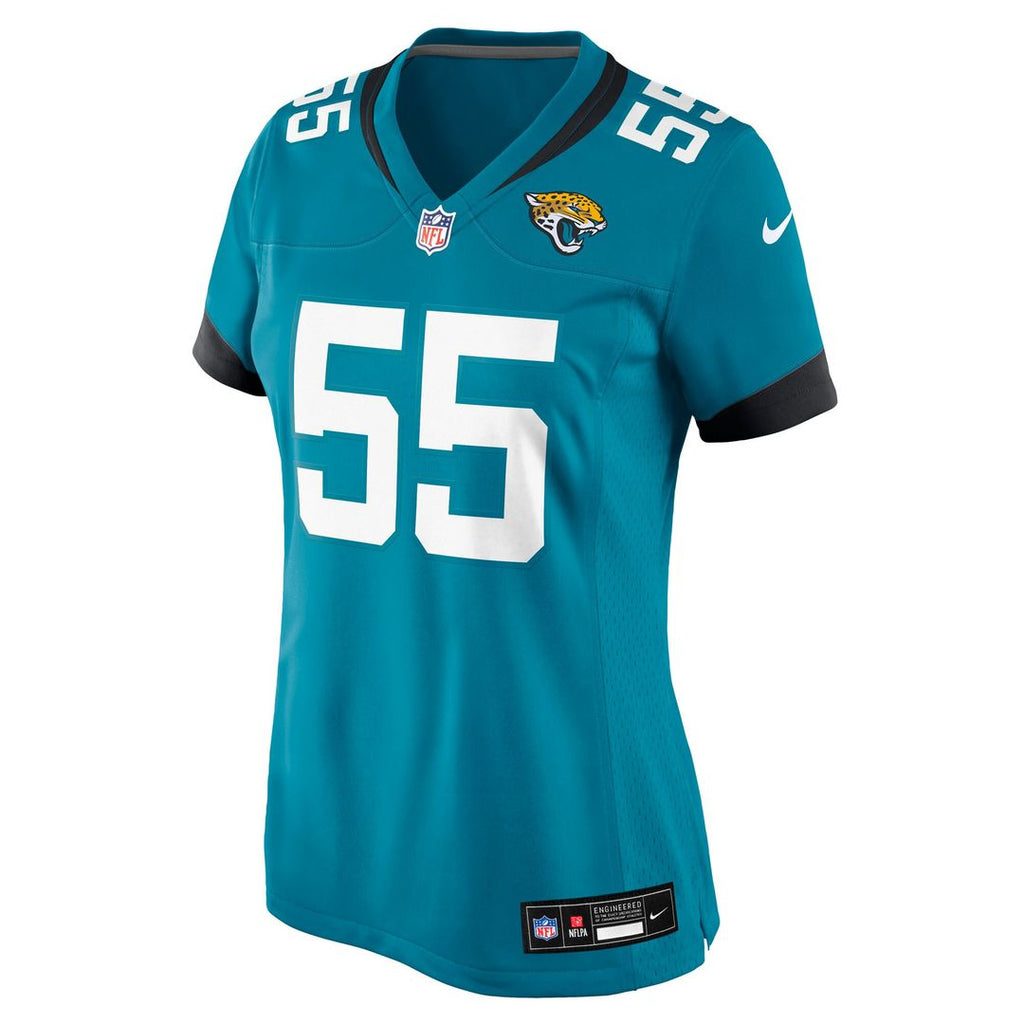 Chuma Edoga Jacksonville Jaguars Women's Team Game Jersey - Teal