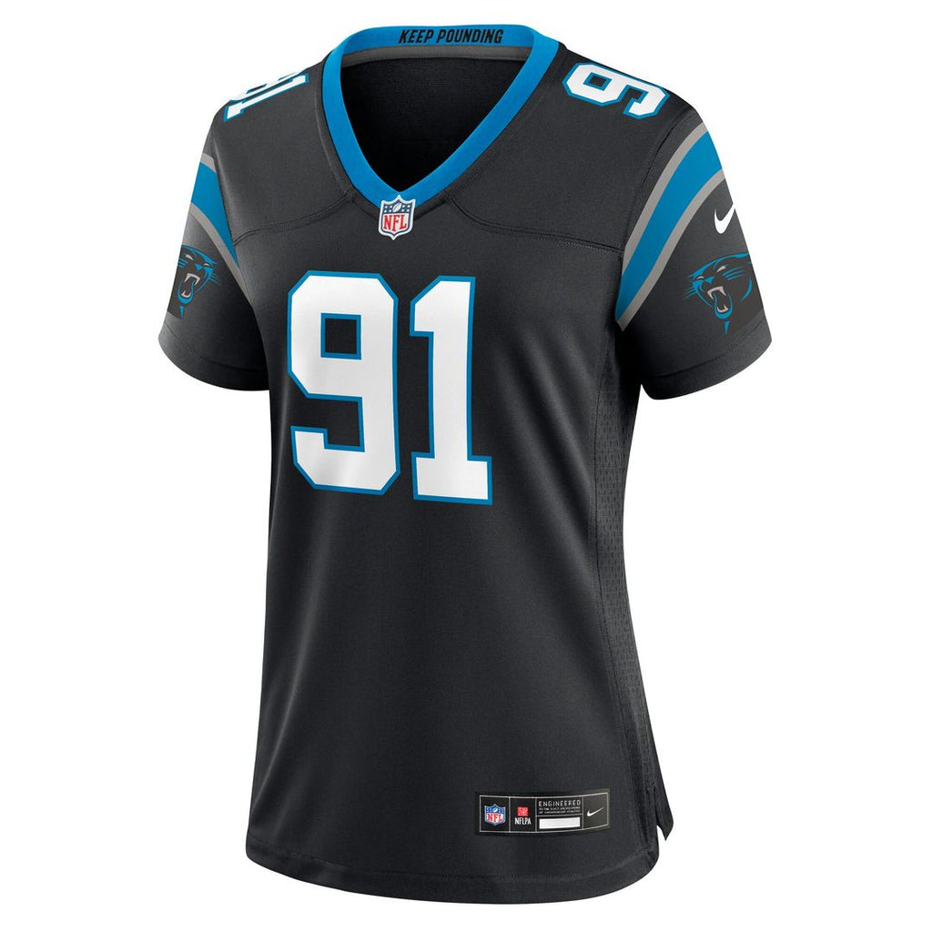 Patrick Jones II Carolina Panthers Women's Team Game Jersey - Black