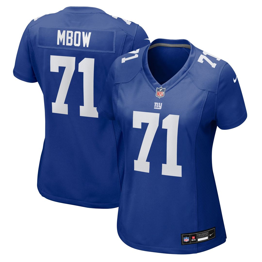 Marcus Mbow New York Giants Women's Team Game Jersey - Royal