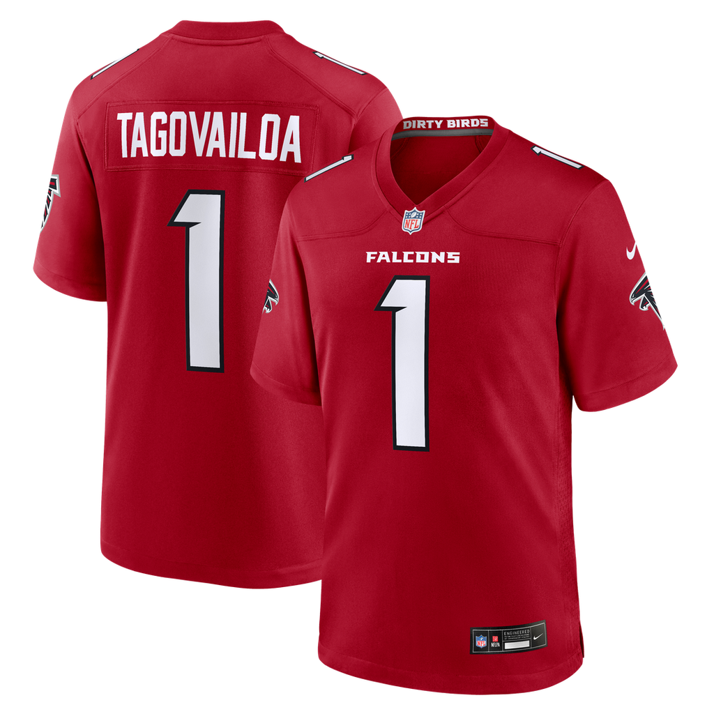 Tua Tagovailoa Atlanta Falcons Game Jersey - Red
