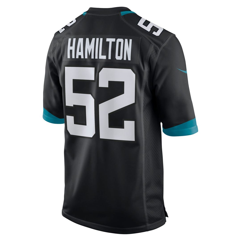DaVon Hamilton Jacksonville Jaguars Game Jersey - Black