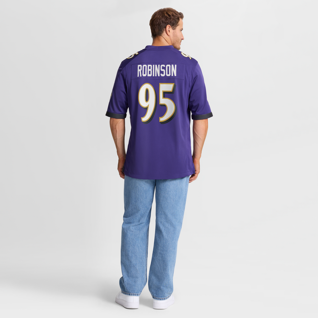 Tavius Robinson Baltimore Ravens Team Game Jersey - Purple