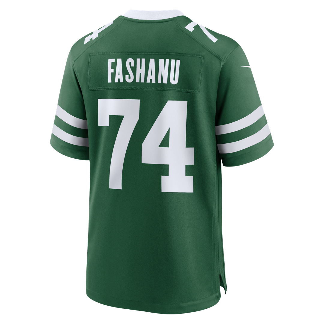 Olu Fashanu New York Jets Player Game Jersey - Gotham Green