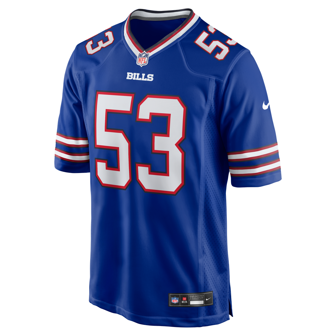 Tyrel Dodson Buffalo Bills Game Player Jersey - Royal