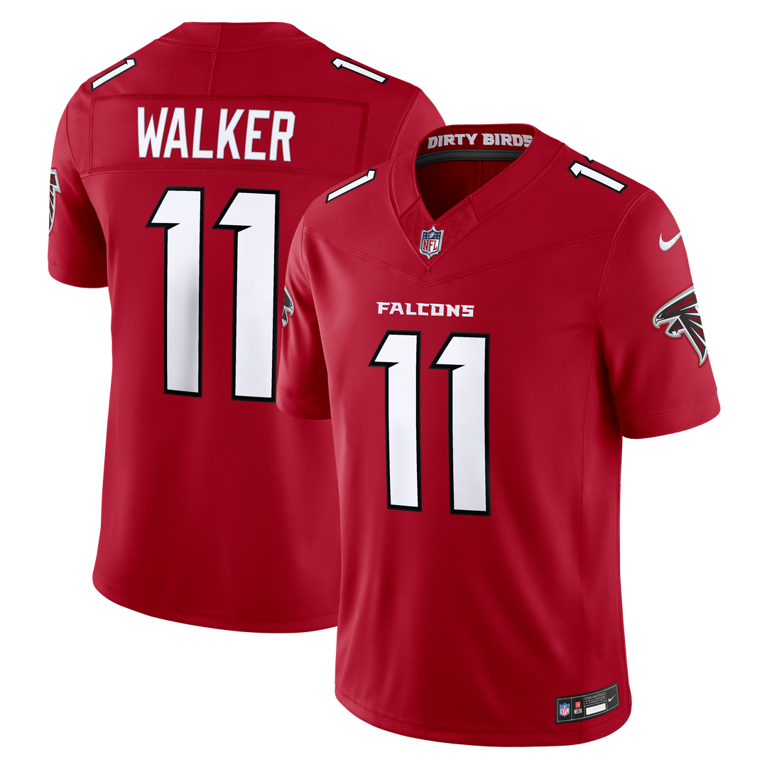 Jalon Walker Atlanta Falcons Vapor F.U.S.E. Stitched Limited Jersey - Red