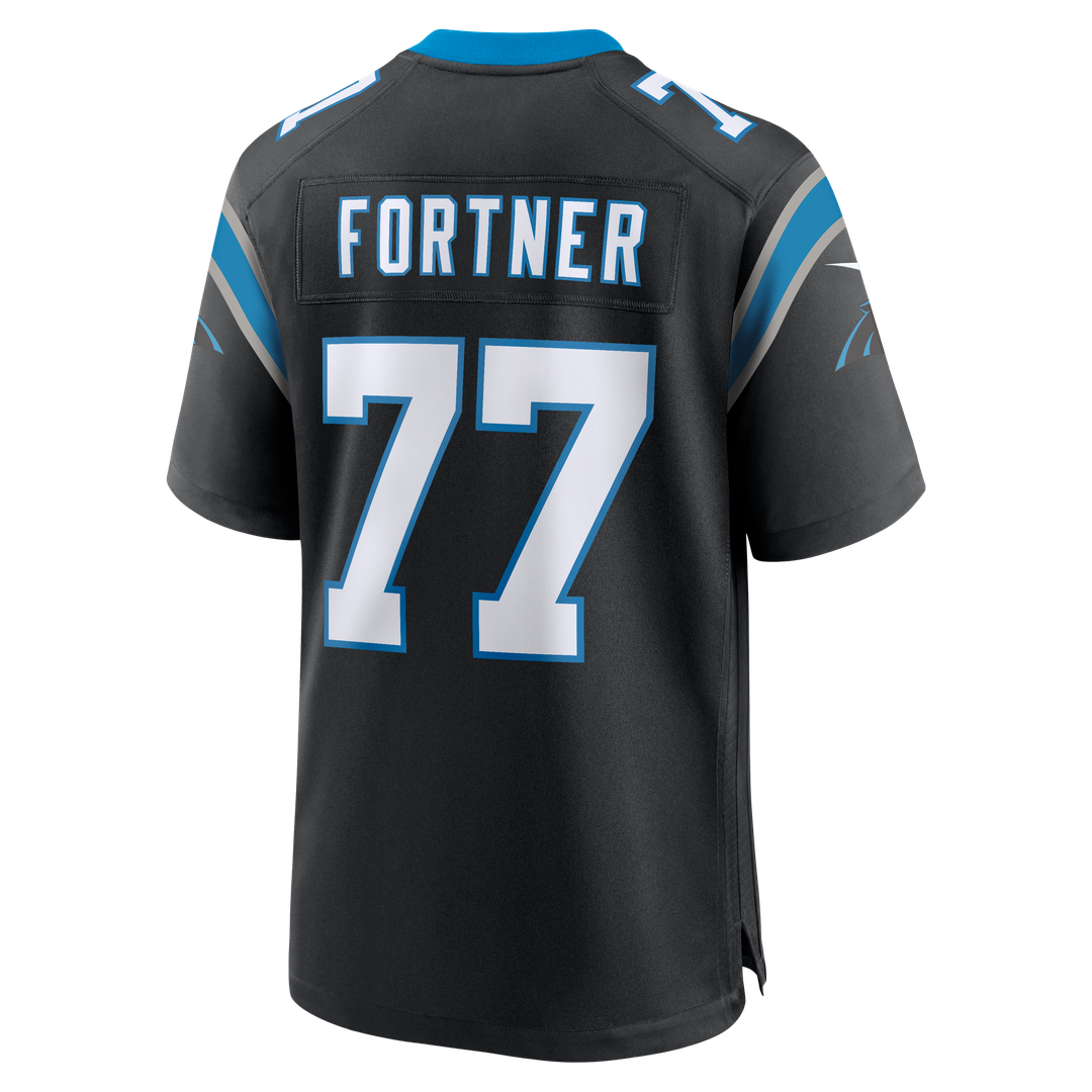 Luke Fortner Carolina Panthers Team Game Jersey - Black