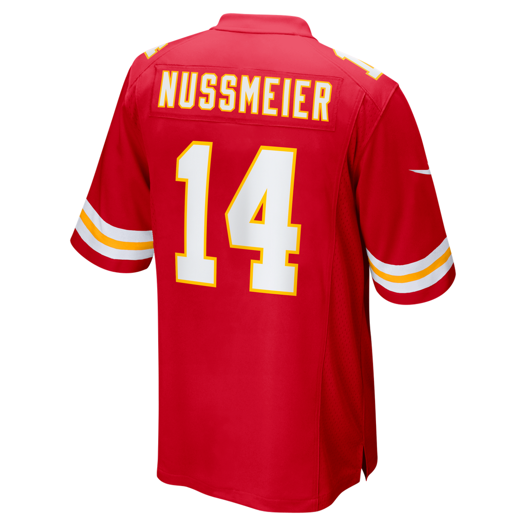 Garrett Nussmeier Kansas City Chiefs Game Jersey - Red
