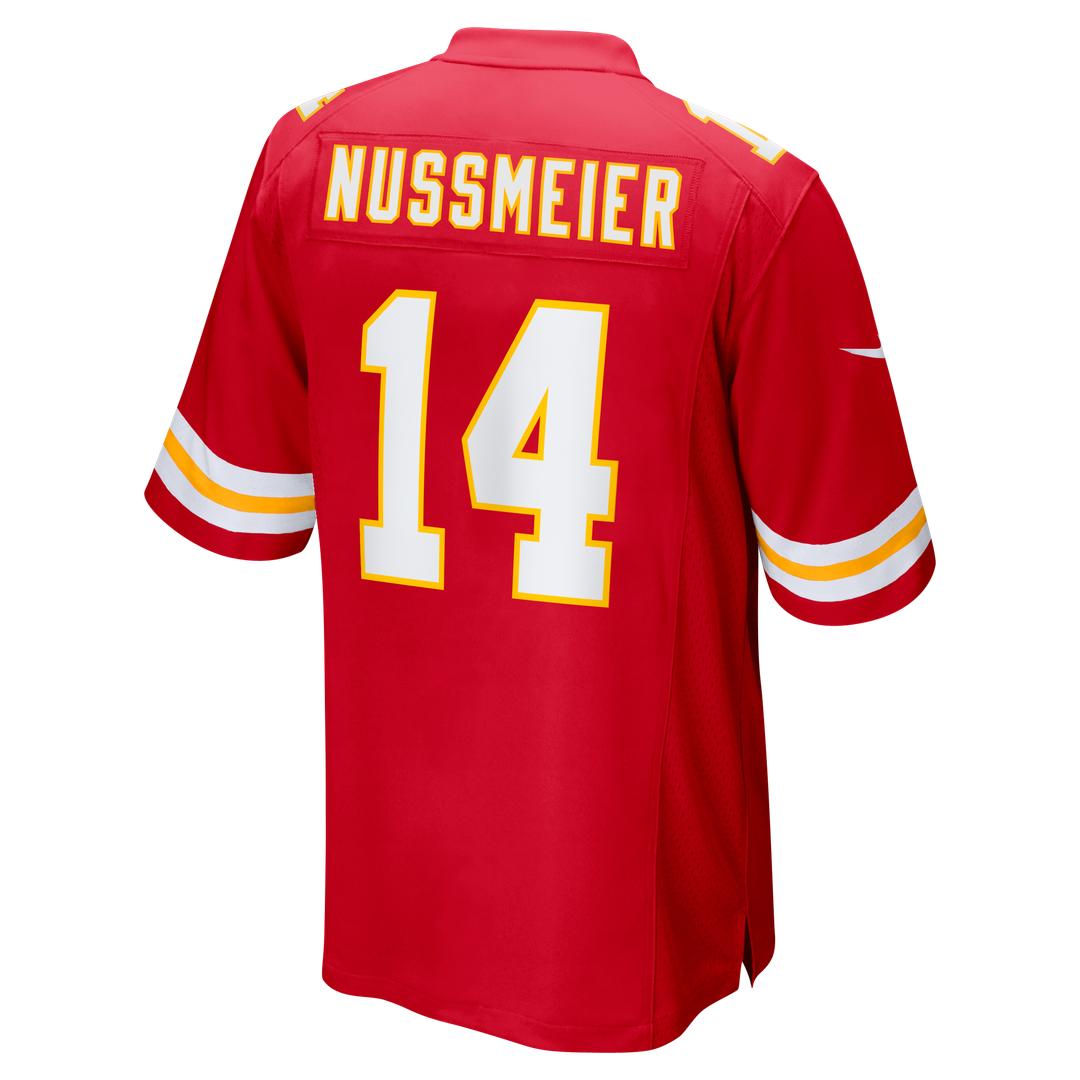 Garrett Nussmeier Kansas City Chiefs Game Jersey - Red
