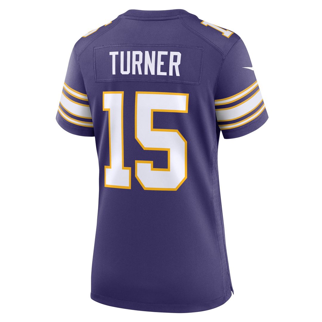 Dallas Turner Minnesota Vikings Women's Alternate Game Jersey - Purple
