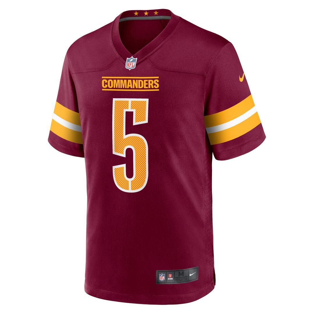 Jayden Daniels Washington Commanders Player Game Jersey - Burgundy