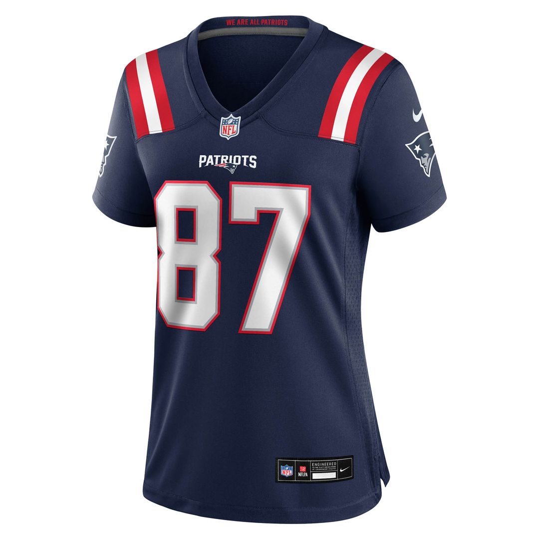 Romeo Doubs New England Patriots Women's Game Jersey - Navy
