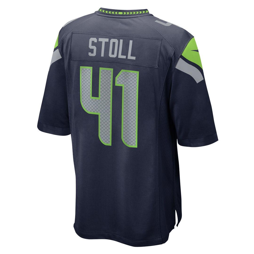 Chris Stoll Seattle Seahawks Game Jersey - College Navy