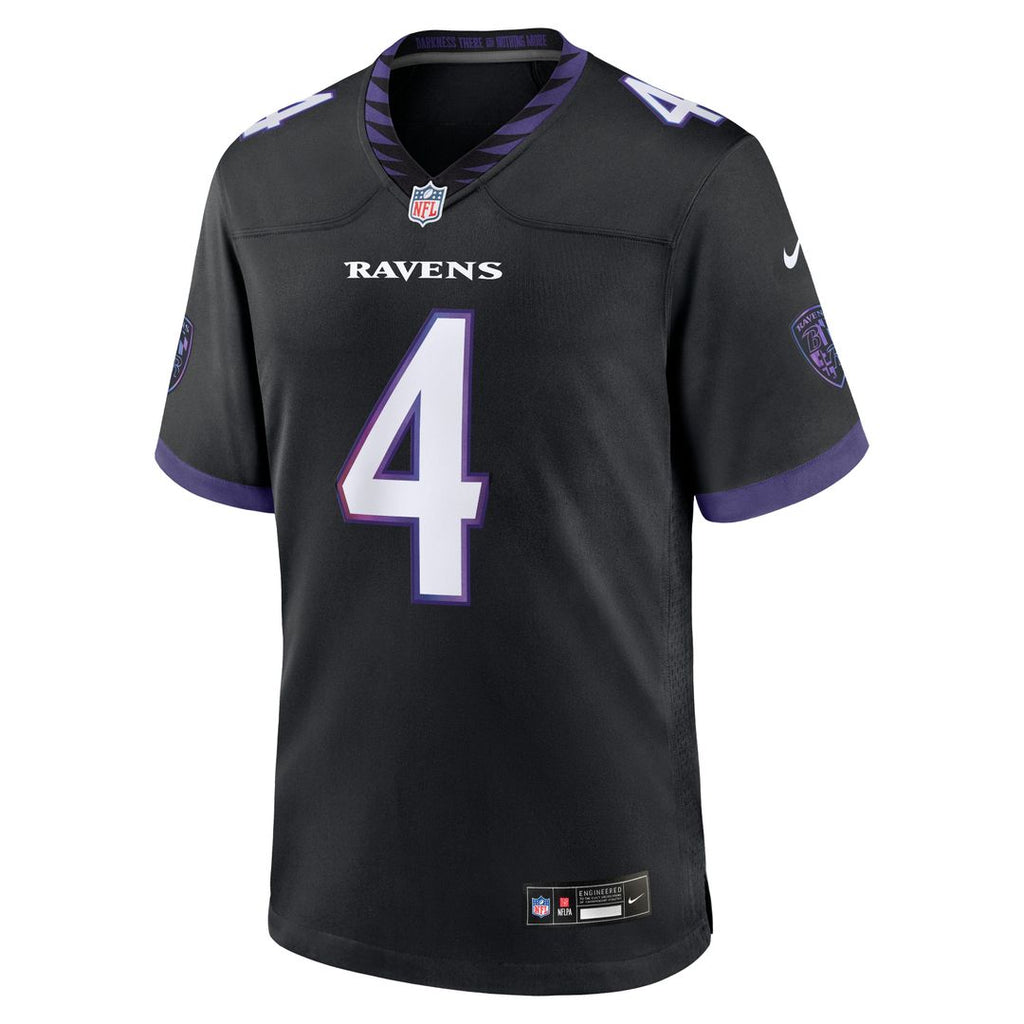 Zay Flowers Baltimore Ravens Alternate Game Jersey - Purple