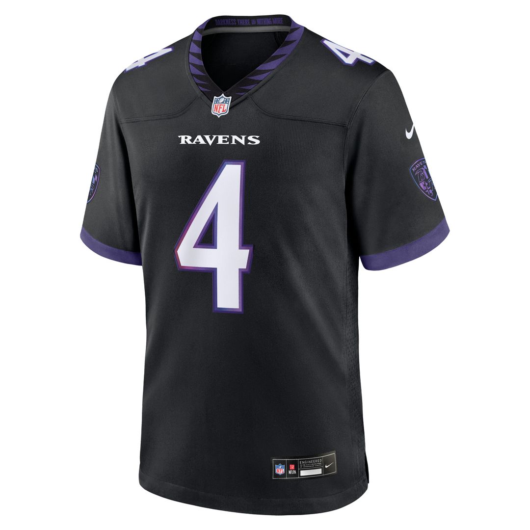 Zay Flowers Baltimore Ravens Alternate Game Jersey - Purple