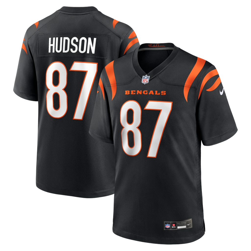 Tanner Hudson Cincinnati Bengals Home Game Player Jersey - Black