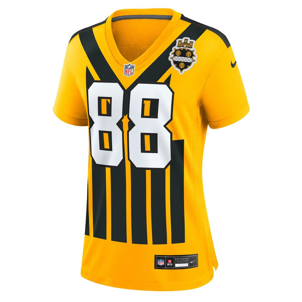 Pat Freiermuth Pittsburgh Steelers Women's Alternate 1933 Throwback Game Jersey - Gold