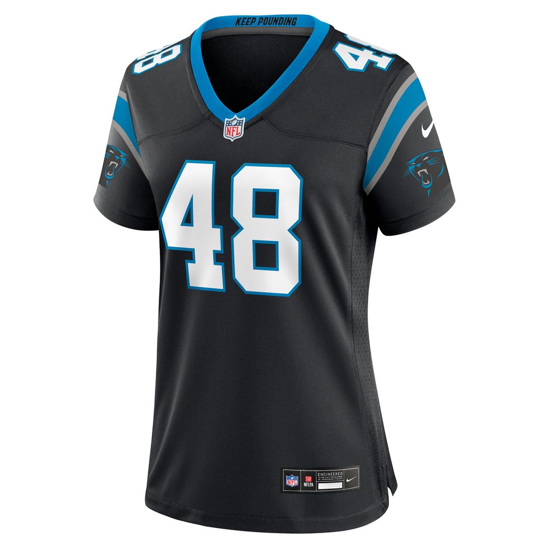 Thomas Incoom Carolina Panthers Women's Team Game Jersey - Black