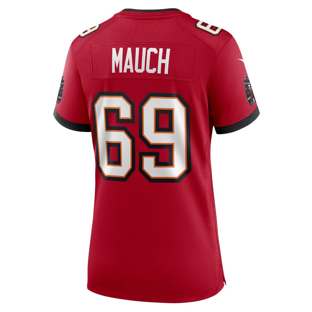 Cody Mauch Tampa Bay Buccaneers Women's Game Jersey - Red