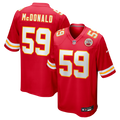 Cooper McDonald Kansas City Chiefs Team Game Jersey - Red