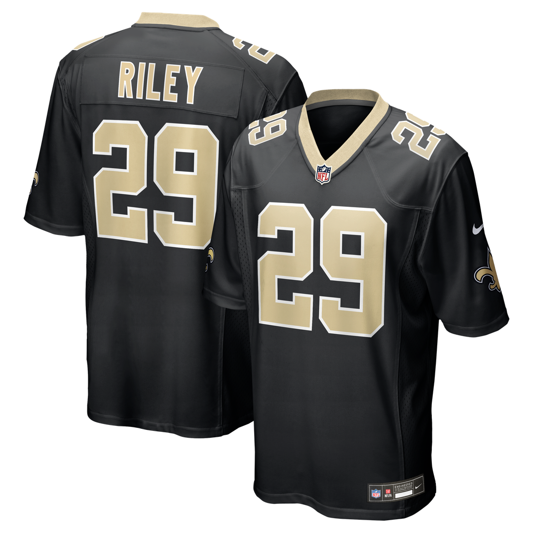 Quincy Riley New Orleans Saints Team Game Jersey - Black