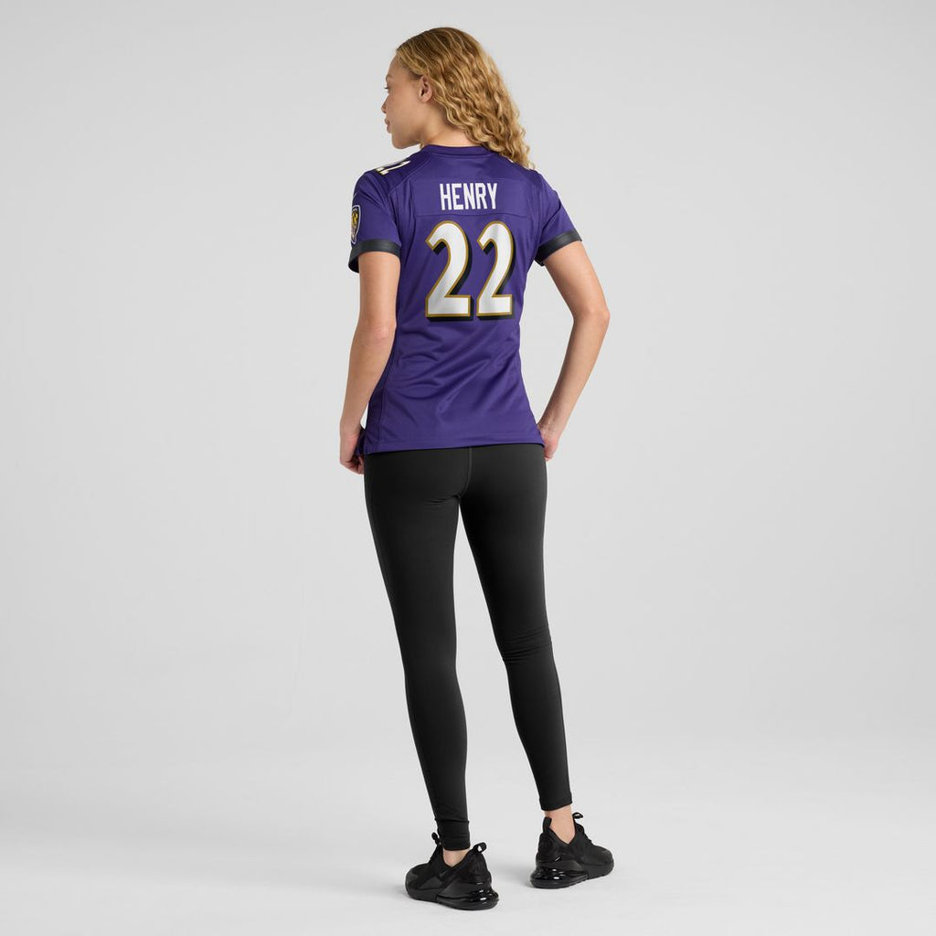 Derrick Henry Baltimore Ravens Women's Game Player Jersey - Purple