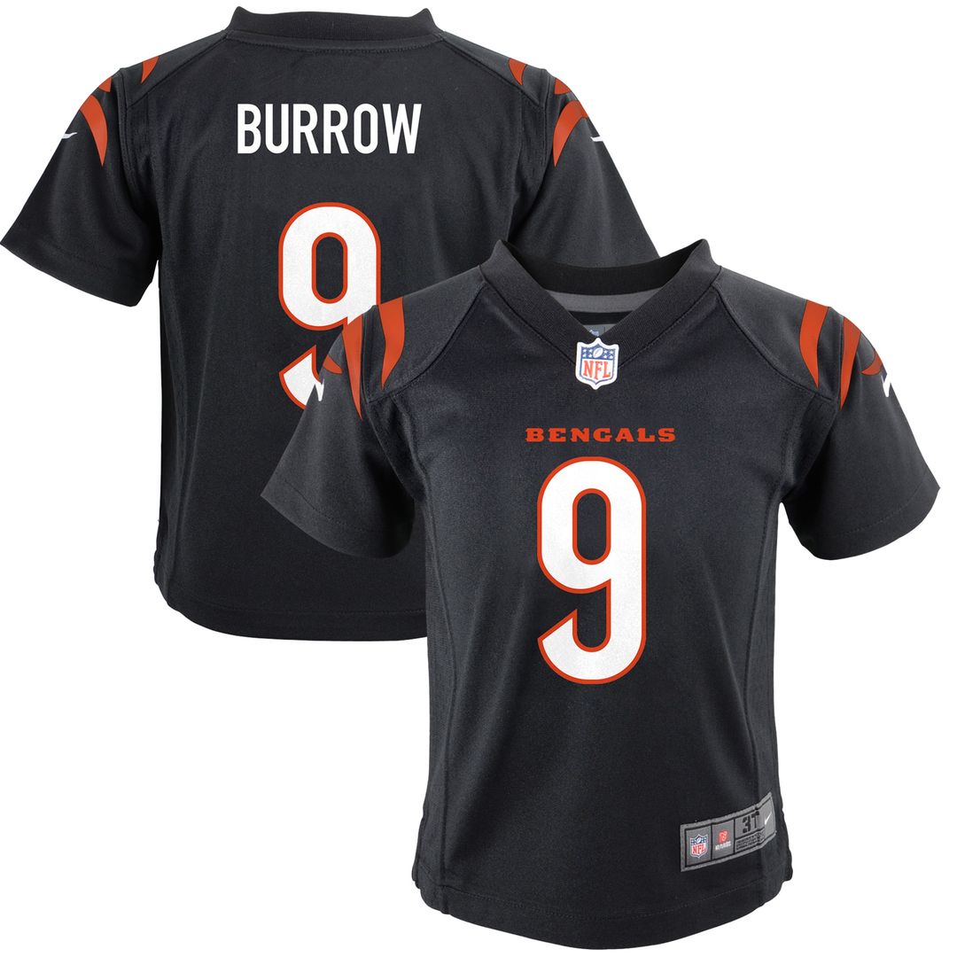 Joe Burrow Cincinnati Bengals Toddler Game Jersey - Black