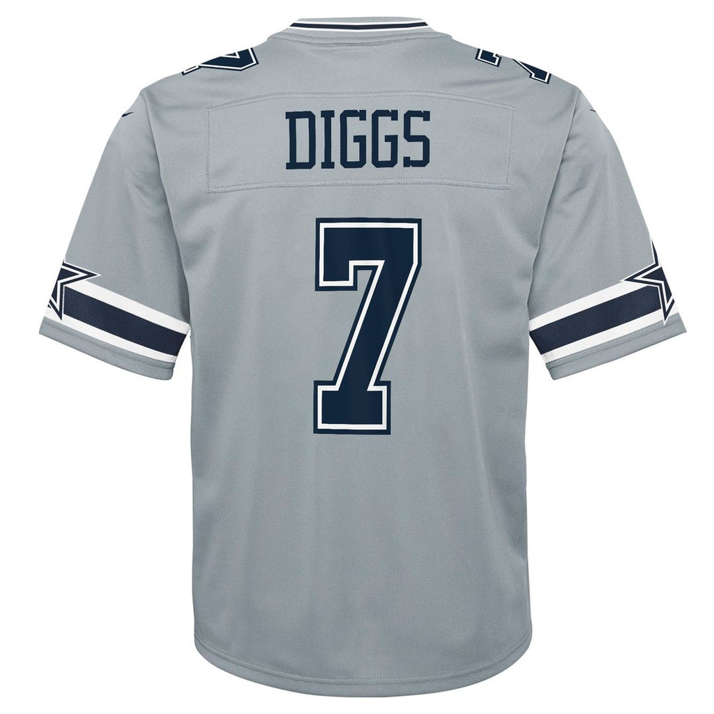 Trevon Diggs Dallas Cowboys Youth Inverted Game Jersey - Silver