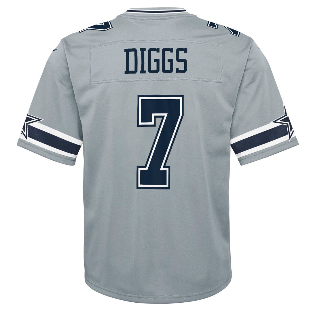 Trevon Diggs Dallas Cowboys Youth Inverted Game Jersey - Silver