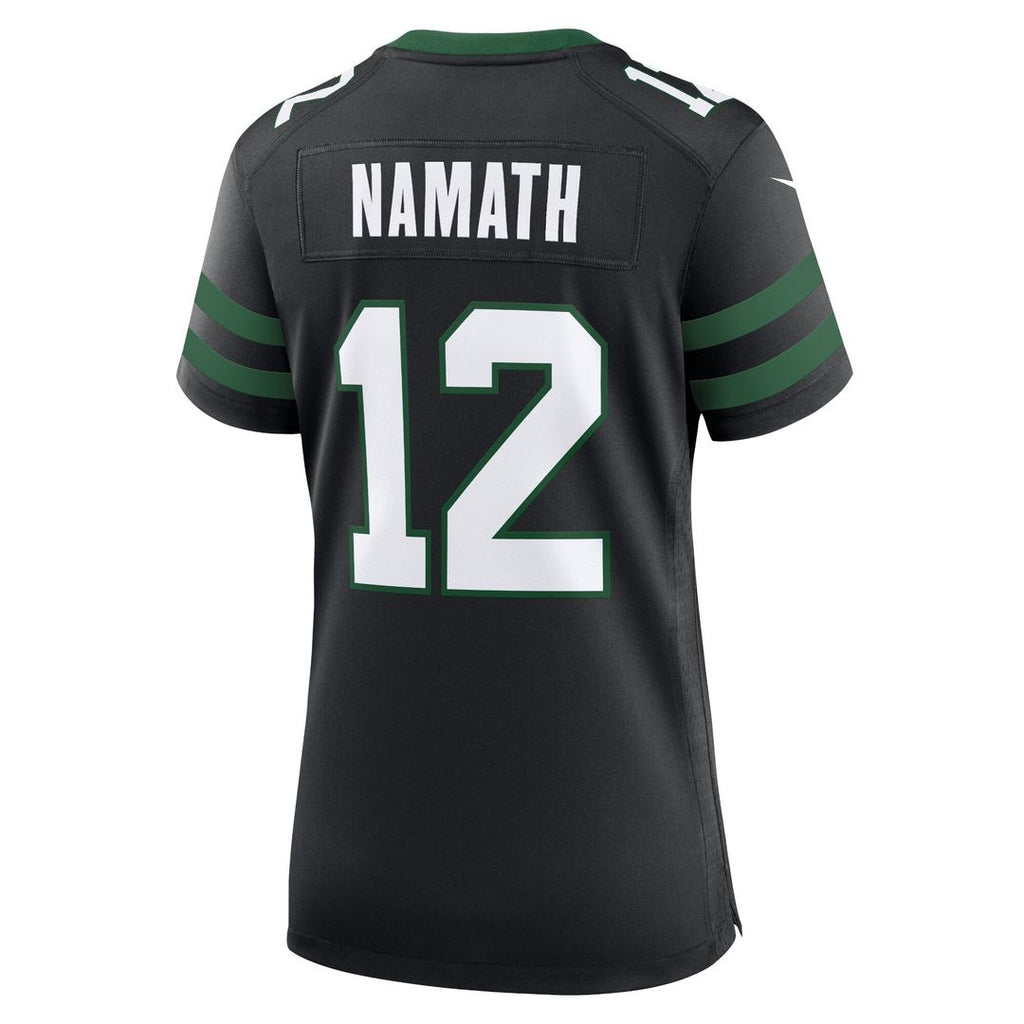 Joe Namath New York Jets Women's Retired Player Alternate Game Jersey - Legacy Black