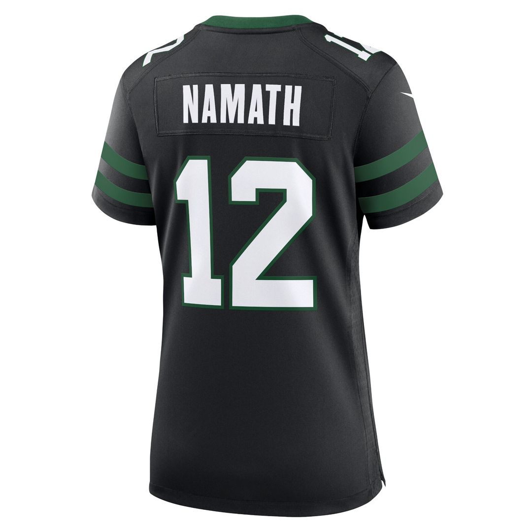 Joe Namath New York Jets Women's Retired Player Alternate Game Jersey - Legacy Black