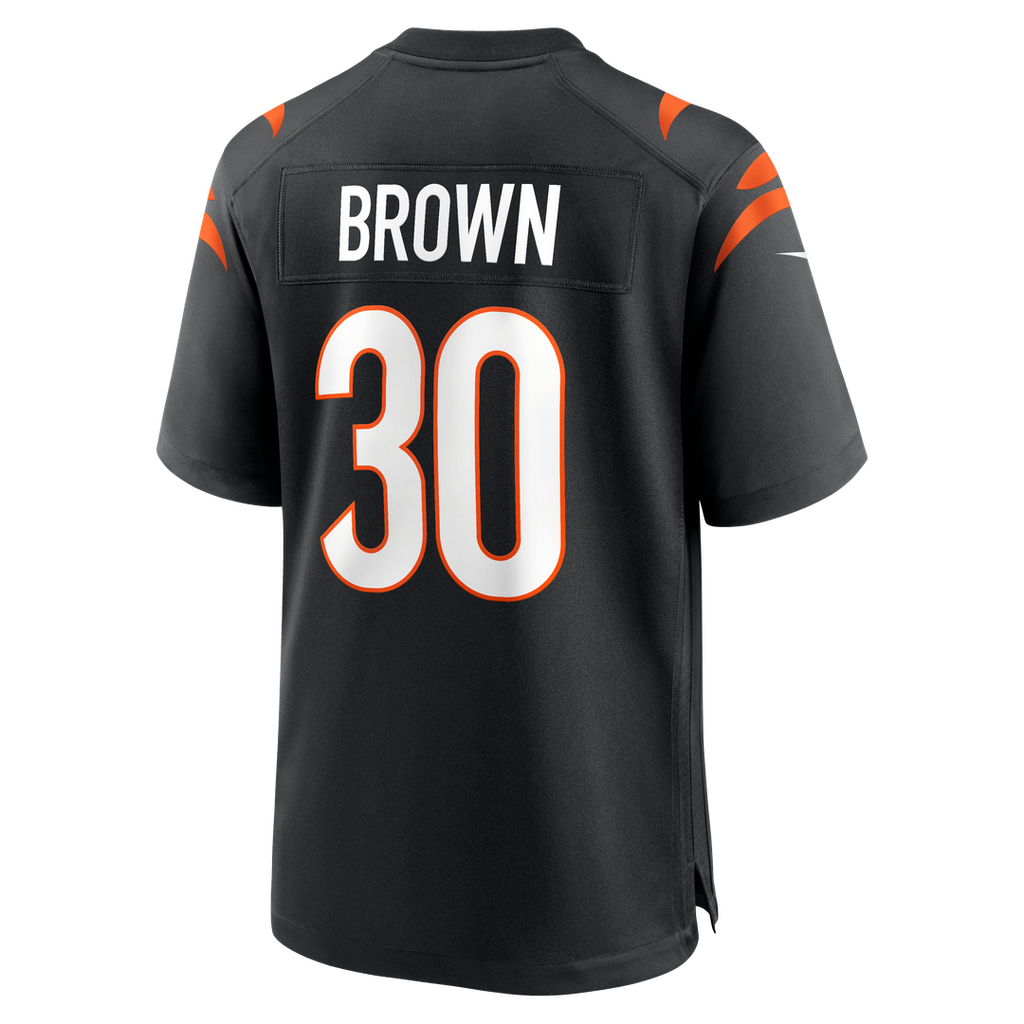 Chase Brown Cincinnati Bengals Team Game Jersey - Black