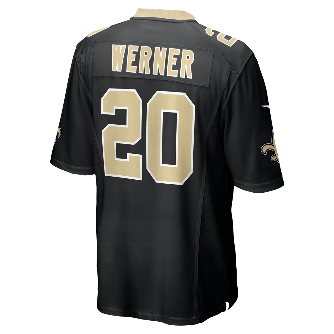 Pete Werner New Orleans Saints Game Jersey - Black