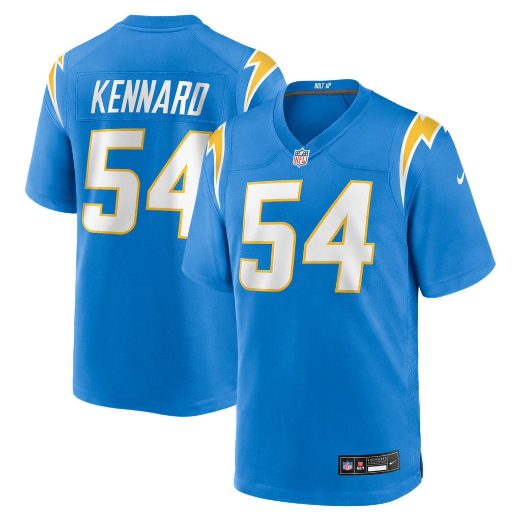 Kyle Kennard Los Angeles Chargers Team Game Jersey - Powder Blue