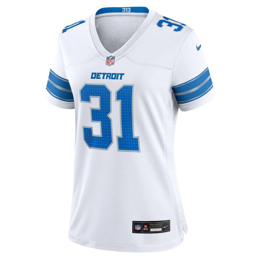 Kerby Joseph Detroit Lions Women's Game Jersey - White