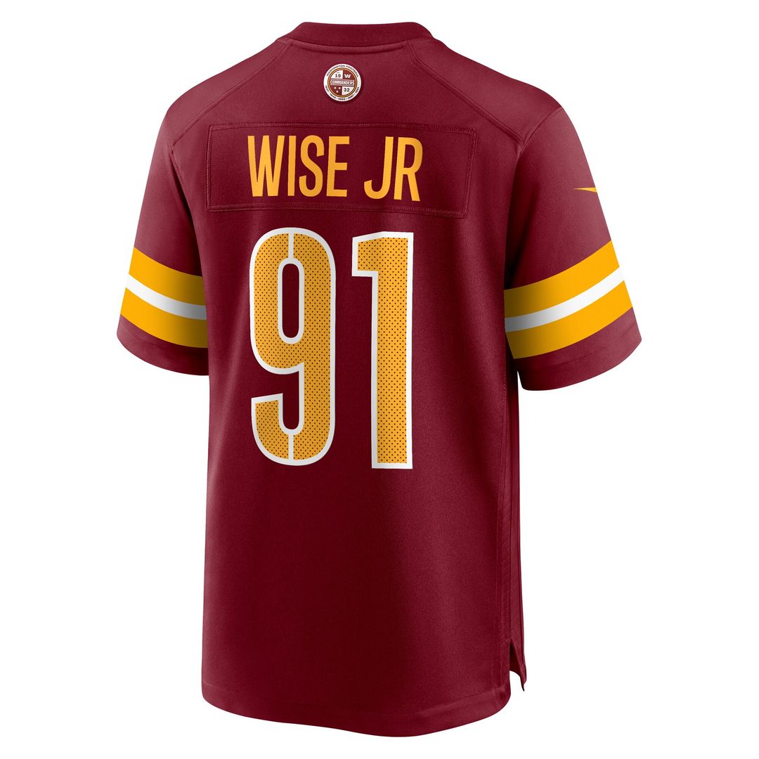 Deatrich Wise Jr. Washington Commanders Team Game Jersey - Burgundy