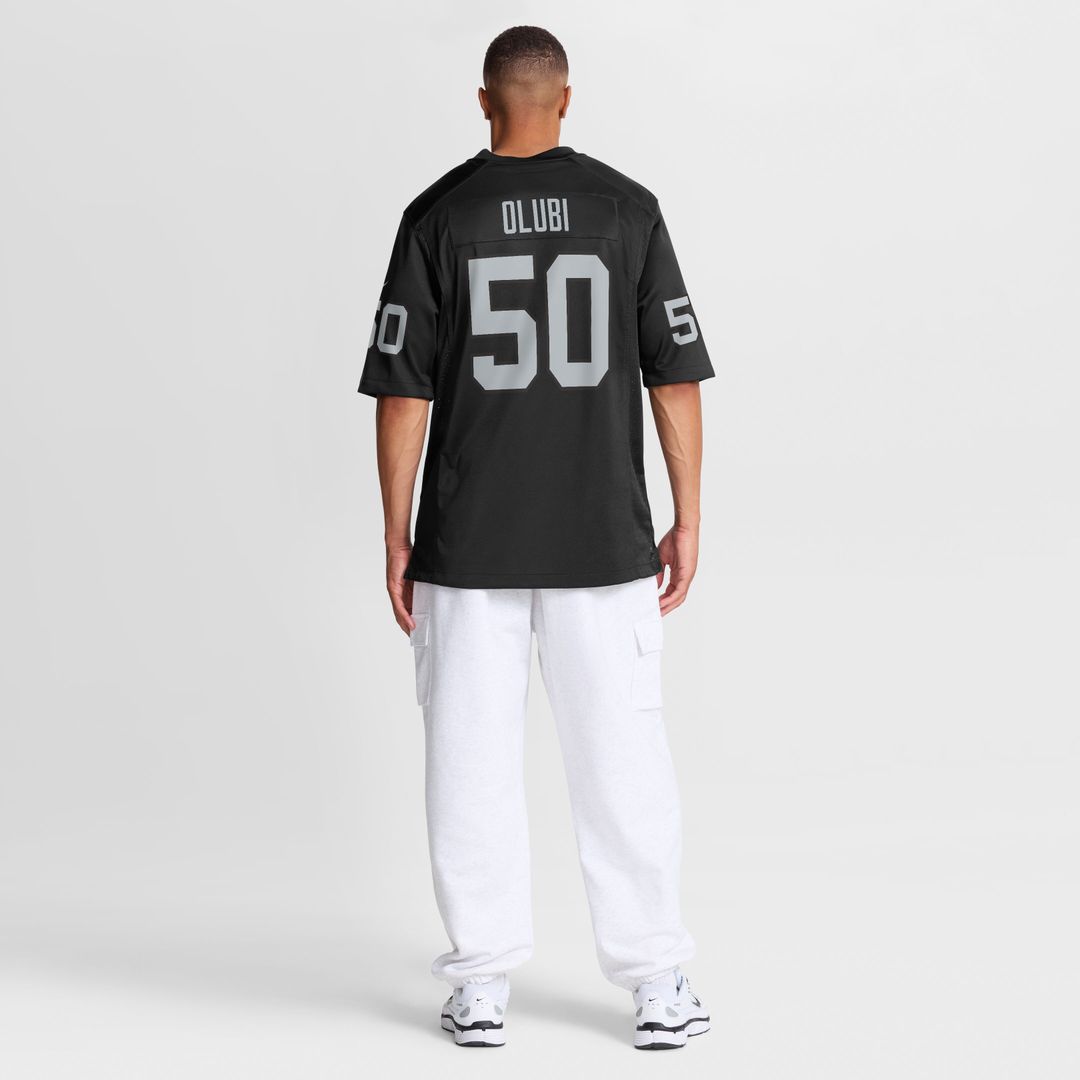 Segun Olubi Las Vegas Raiders Team Game Jersey - Black