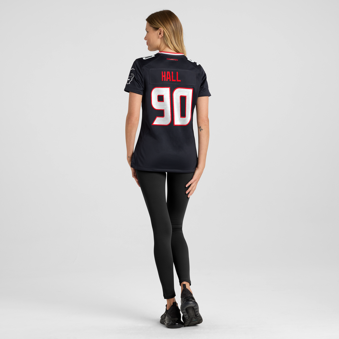 Logan Hall Houston Texans Women's Team Game Jersey - Navy