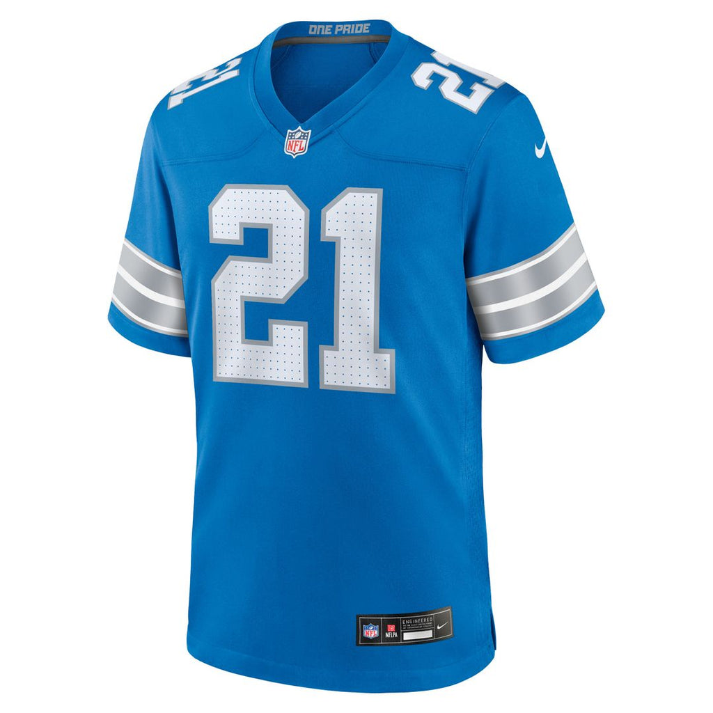 Roger McCreary Detroit Lions Team Game Jersey - Blue