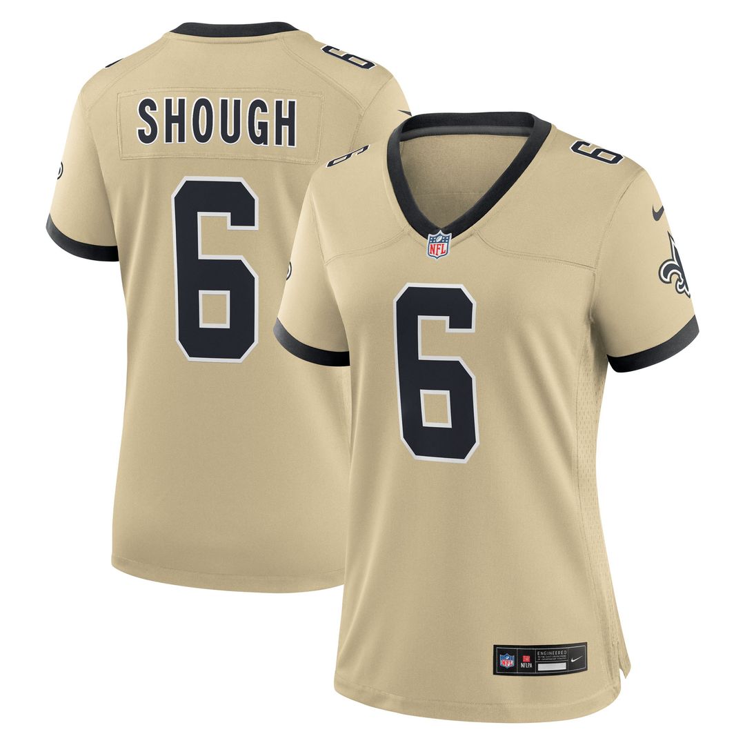 Tyler Shough New Orleans Saints Women's Game Jersey - Black
