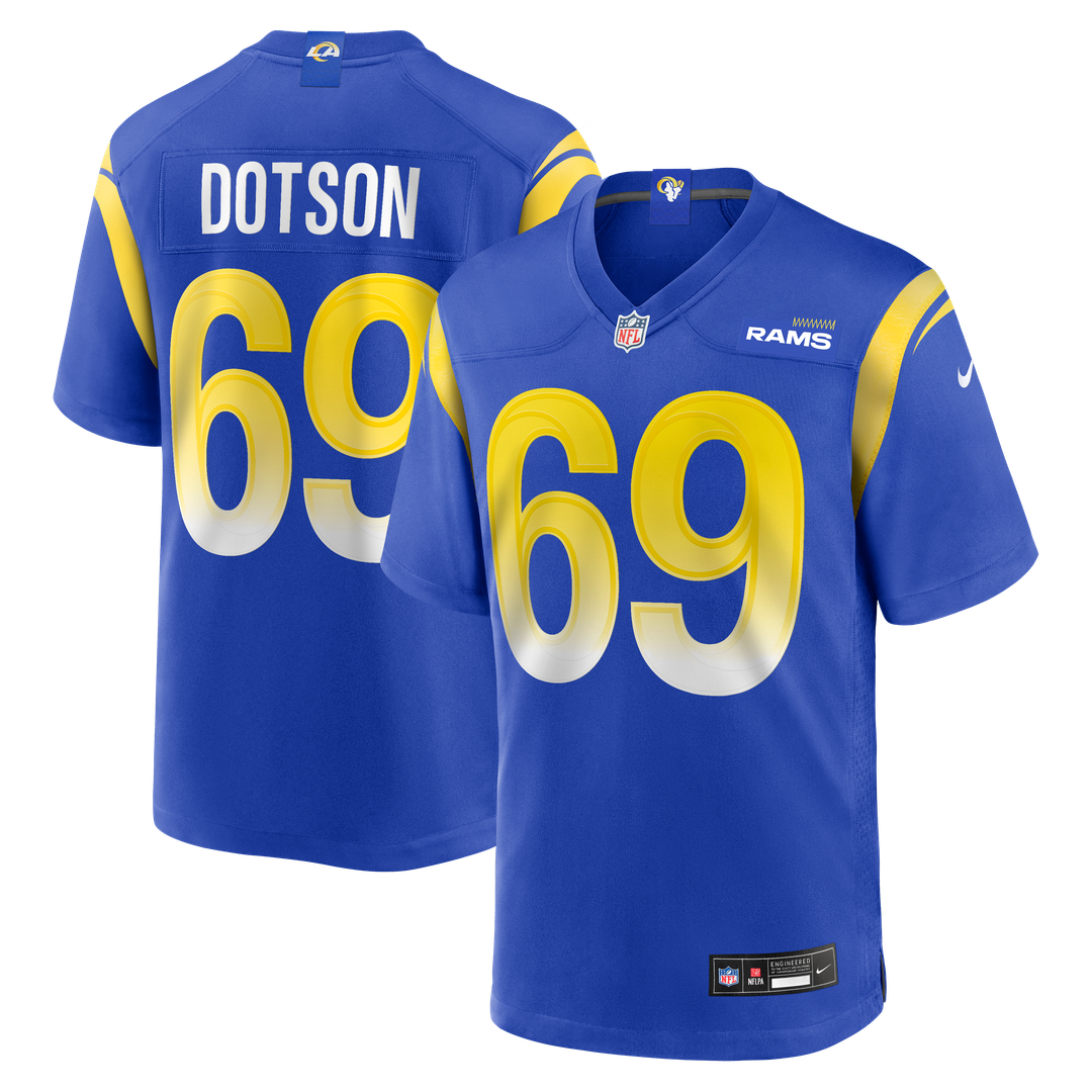 Kevin Dotson Los Angeles Rams Game Jersey - Royal