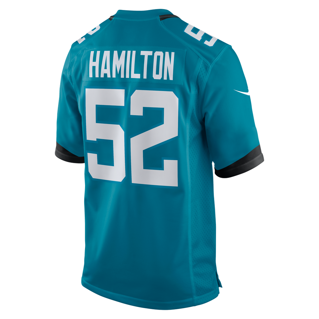 DaVon Hamilton Jacksonville Jaguars Game Jersey - Black