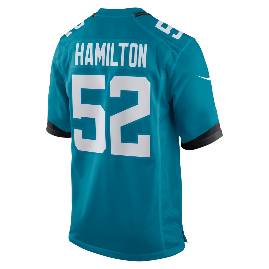 DaVon Hamilton Jacksonville Jaguars Game Jersey - Black