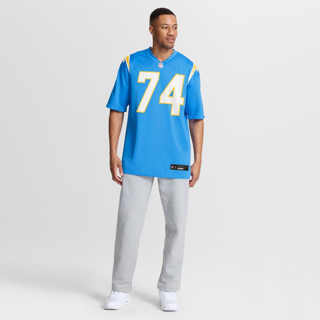 Kayode Awosika Los Angeles Chargers Team Game Jersey - Powder Blue