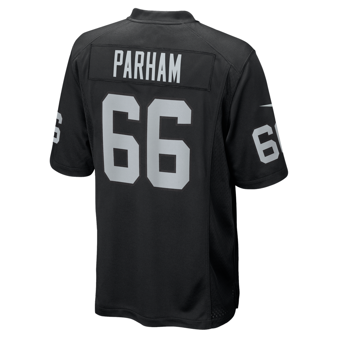 Dylan Parham Las Vegas Raiders Game Player Jersey - Black