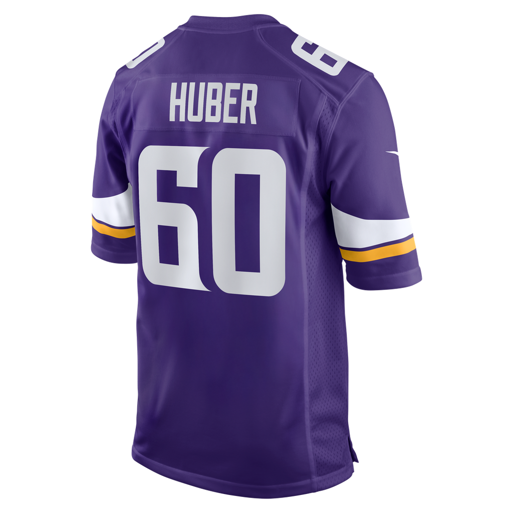 Joe Huber Minnesota Vikings Team Game Jersey - Purple